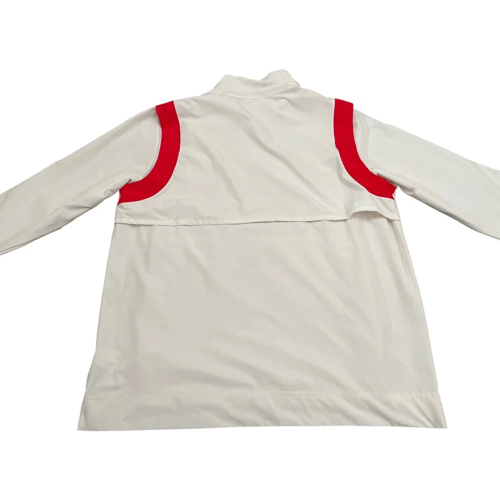 Georgia Bulldogs Nike Windbreaker 1/4 Zip XXL White Lightweight Breathable
